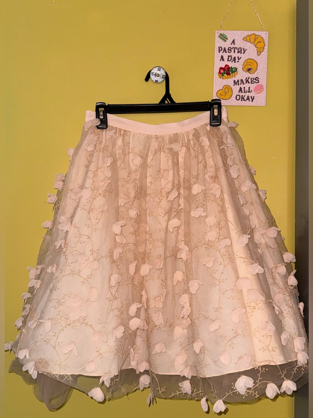 Eva Franco Blush Pink Tulle Skirt